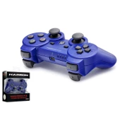 OYUN KOLU GAMEPAD KABLOSUZ PS3 BULETOOTH MAVİ HADRON HD-306 - 1