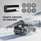 Space 1000W 12V-220V USB'li İnverter Güç Dönüştürücü thumbnail 2