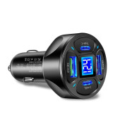 Zuidid LED Dijital Ekranlı 2 USB + 2 Type C Portlu Hızlı Araç Şarjı - 1