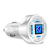 Zuidid LED Dijital Ekranlı 2 USB + 2 Type C Portlu Hızlı Araç Şarjı - 2