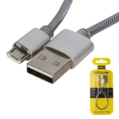 POWERMASTER DATALINE SAMSUNG SERİSİ ÖRGÜLÜ KISA DATA*ŞARJ KABLOSU - 1