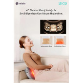SKG T1-2 PRO Masaj Yastığı, Özel Termoterapi-Isı Terapisi, Bel, Kalça, Sırt, Omuz Boyun Masaj Aleti, Kablosuz ve Type-C - 5