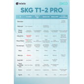 SKG T1-2 PRO Masaj Yastığı, Özel Termoterapi-Isı Terapisi, Bel, Kalça, Sırt, Omuz Boyun Masaj Aleti, Kablosuz ve Type-C - 6