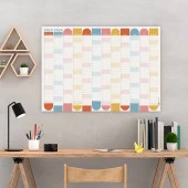 Eylül Başlangıç 2024-2025 Akademik Takvim Renkli, Akademik Planlayıcı Takvim, Duvar Takvimi - 1