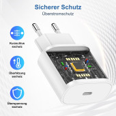 iPhone 15 şarj kablosu ile 25 W, USB C hızlı şarj cihazı, USB C h - 2