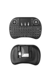 Bluetooht Uyumlu Kablosuz Klavye Mouse Tv Klavye Işıklı Kablosuz Mini Klavye Dokunmatik Mouse - 3