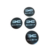 DACIA YENİ NESİL LOGOLU 56 MM 4 ADET JANT GÖBEK STICKER thumbnail 3