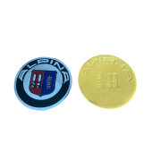 ALPINA LOGOLU 56 MM 4 ADET JANT GÖBEK STICKER thumbnail 2