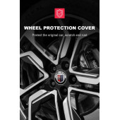 ALPINA LOGOLU 56 MM 4 ADET JANT GÖBEK STICKER thumbnail 4