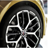 ALPINA LOGOLU 56 MM 4 ADET JANT GÖBEK STICKER thumbnail 5