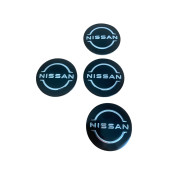 NISSAN LOGOLU 56 MM 4 ADET JANT GÖBEK STICKER thumbnail 2