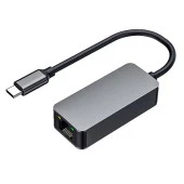 PrimeX PX-4752 Type C To Gigabit Ethernet, Type C to RJ45 10/100/1000/2500Mbps Gigabit İnternet Çevirici, Type-C to Ethernet Dönüştürücü Adaptör - 1