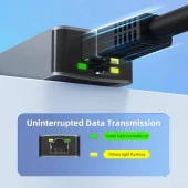 PrimeX PX-4743 USB To Gigabit Ethernet, USB3.0 to RJ45 10/100/1000/2500Mbps Gigabit İnternet Çevirici, USB to Ethernet Dönüştürücü Adaptör - 4