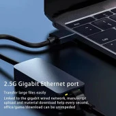 PrimeX PX-4743 USB To Gigabit Ethernet, USB3.0 to RJ45 10/100/1000/2500Mbps Gigabit İnternet Çevirici, USB to Ethernet Dönüştürücü Adaptör - 8