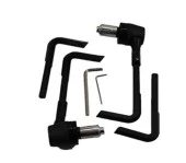 TEX T0038 Motosiklet Bisiklet Scooter Gidon Elcik Manet Koruma Universal Alüminyum Siyah - 1