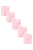 5 Adet 40 x 80 + 10 cm Anne Yanı Lastikli Penye Kumaş Bebek Çarşafı - 7
