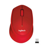 Logitech M330 Silent Plus 910-004911 Kırmızı Sessiz Optik Kablosuz Mouse - 1