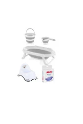 LETS GO BABY  Ana Kucağı Bebek Arabası Tenteli Beşik Çanta Katlanır Küvet Seti Puset Yağmurluk Oyuncak 13Parça - 3