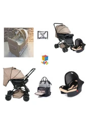 LETS GO BABY  Bebek Çeyiz Seti 6Parça Bebek Arabası Beşik Çanta Puset Yağmurluk Oyuncak - 1