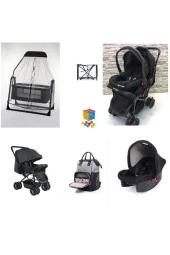LETS GO BABY  Bebek Çeyiz Seti 6Parça Bebek Arabası Beşik Çanta Puset Yağmurluk Oyuncak - 1
