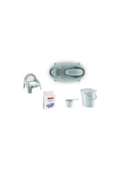 LETS GO BABY  Bebek Çeyiz Seti 13 Parça Çift Yön Bebek Arabası Tüllü Beşik Ana Kucağı Yürüteç Küvet Takımı Puset thumbnail 4