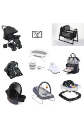 LETS GO BABY  Çift Yön Bebek Arabası Beşik 13Parça set Katlanır Küvet Seti Anakucağı Puset Yürüteç Çanta - 1