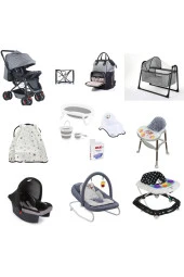 LETS GO BABY  Çift Yön Bebek Arabası Beşik 15parça Set Katlanır Küvet Seti Anakucağı Puset Yürüteç Çanta - 1