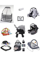 LETS GO BABY  Bebek Çeyiz Seti 10parça Çift Yön Bebek Arabası Beşik Ana Kucağı Yürüteç Puset Oyun Halısı thumbnail 1