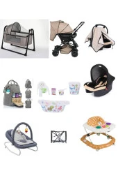 LETS GO BABY Bebek Seti 13 Parça Çift Yön Bebek Arabası Beşik Ana Kucağı Yürüteç Küvet Takımı Puset - 1