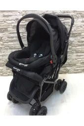 LETS GO BABY  Bebek Seti 15Parça Çift Yön Tüllü Bebek Arabası Beşik Ana Kucağı Yürüteç Küvet Puset Mama Sandalyesi thumbnail 5