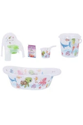 LETS GO BABY  Bebek Arabası Beşik Puset Ana Kucağı Çanta Yürüteç Yağmurluk Küvet Takımı 12 Parça Bebek Seti - 7