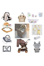 almirakids  Lets Go Baby Bebek Seti 20 Parça Çift Yön Bebek Arabası Beşik Ana Kucağı Yürüteç Küvet Kanguru Puset - 1
