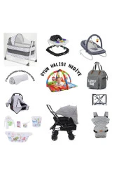 ALDEBA  Bebek Seti 15 Parça Bebek Arabası Beşik Kanguru Puset Yürüteç Anakucağı Küvet Ürün thumbnail 2
