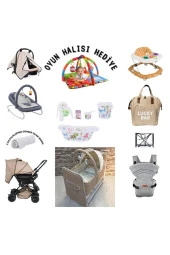 ALDEBA  Oyun Halısı Hediye Bebek Seti 16 Parça Bebek Arabası Beşik Anakucağı Yürüteç Küvet Puset Kanguru thumbnail 1