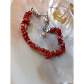 Kırık Mercan Taşı Doğal Taş Bileklik- Anka Gemstone - 2