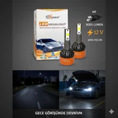 Space 12V 8000LM Beyaz H7 Led Far Ampulü (48W) thumbnail 2
