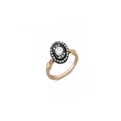 0.48ct Elmas Oval Tasarım Yüzük - 1