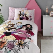 Özdilek Tek Kişilik Lisanslı Nevresim Takımı Princess Car Pembe Rose - 1