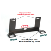 BRK Robotics Isofix Çocuk Oto Koltuğu Aparatı Kemerli Model - 7
