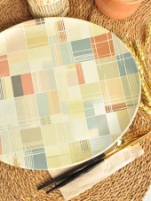 Dekor Dijital Mix Oval Servis Tabağı  27x32 cm thumbnail 2