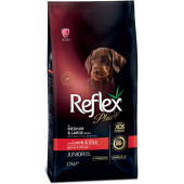 Reflex Plus Kuzu Etli Orta ve Büyük Irk Yavru Köpek Maması 15 Kg - 1