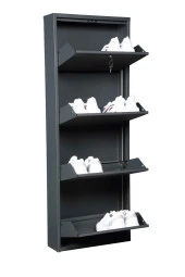 adlsteel Metal Ayakkabılık 4'lü KİLİTLİ ANTRASİT - 4