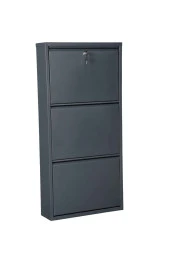 adlsteel  Metal Ayakkabılık  3'lü kilitli-ANTRASİT - 3
