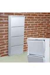 adlsteel Metal Ayakkabılık  4'lü  Beyaz - 2