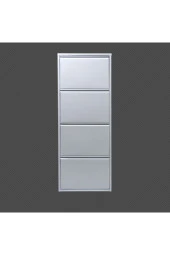 adlsteel Metal Ayakkabılık  4'lü  Beyaz - 3