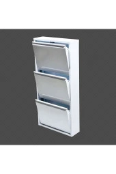 adlsteel Metal Ayakkabılık 3lü BEYAZ - 3