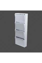 adlsteel Metal Ayakkabılık  4'lü  Beyaz - 5
