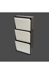 adlsteel Metal Ayakkabılık  3 Lü KAHVE-KREM - 5