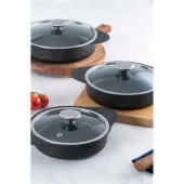 Acar Camille Black 6 Parça Döküm Sahan Set DDE-05670 - 2