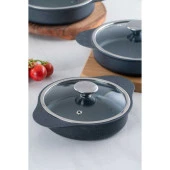Acar Camille Grey 6 Parça Döküm Sahan Set DDE-05671 - 2